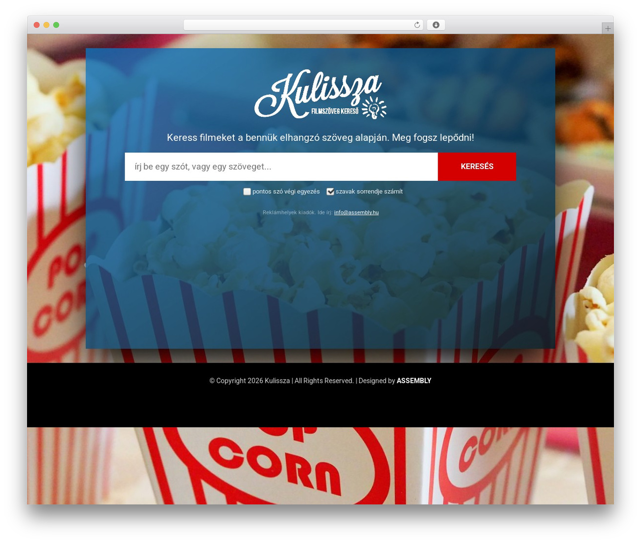 Theme WordPress ASSEMBLY THEME (responsive) - kulissza.hu