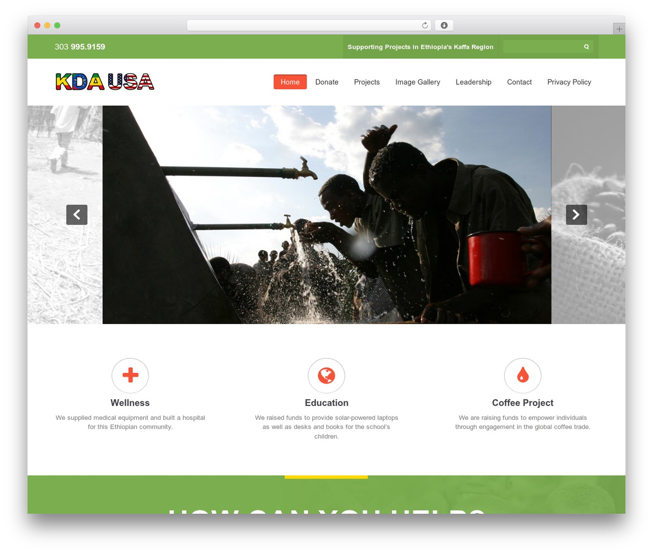 WordPress theme Donation Wordpress Theme - kdausa.org