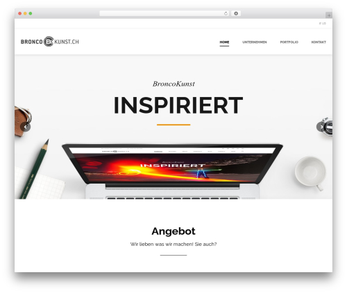 WordPress theme Shadow - broncokunst.ch