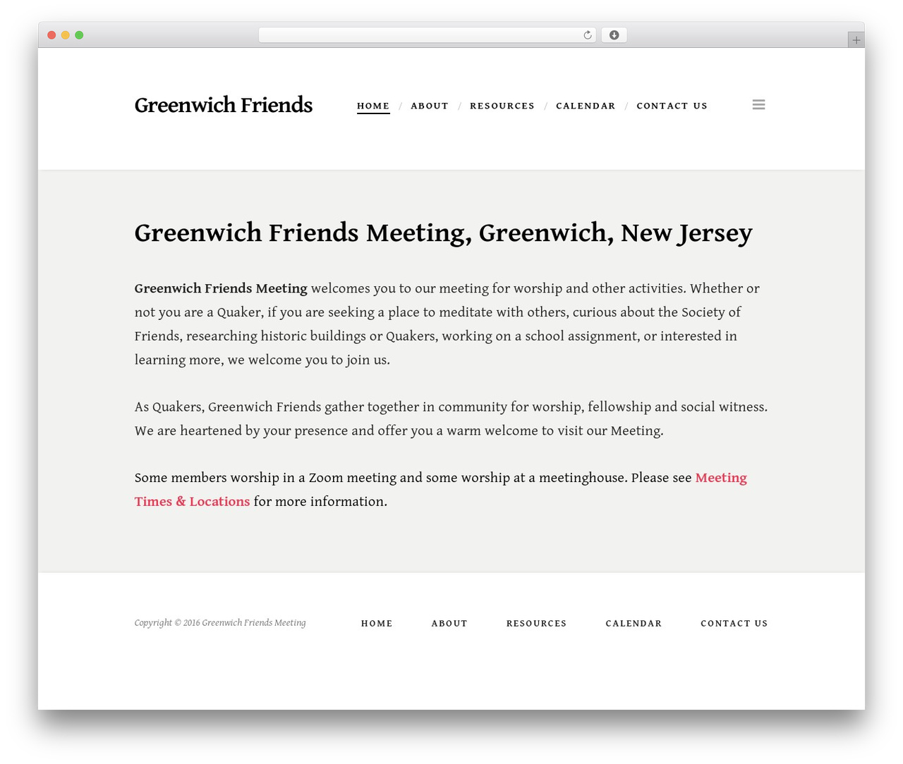 WordPress website theme Scripted - greenwichfriends.org