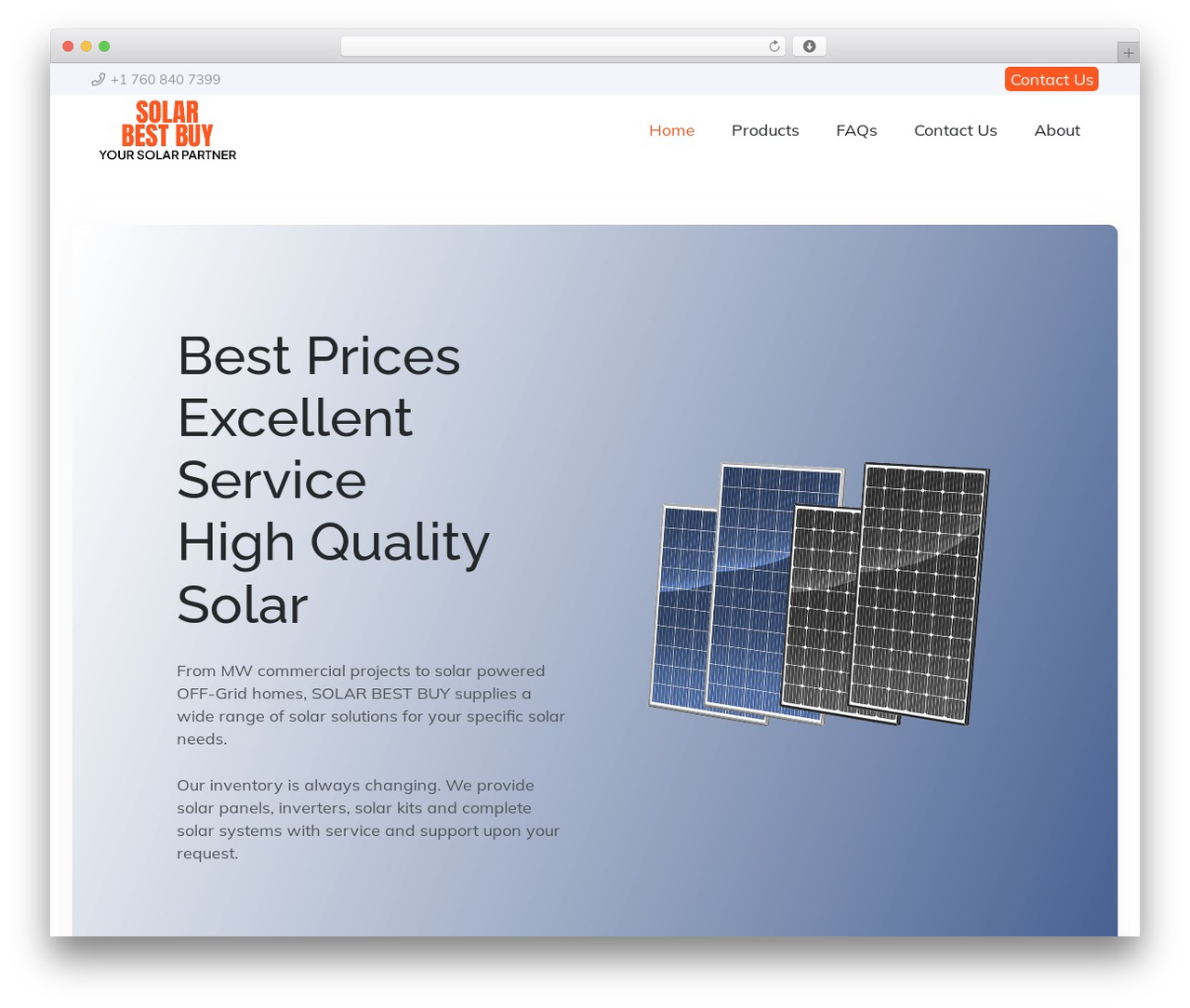 Almighty WordPress theme - solarbestbuy.com