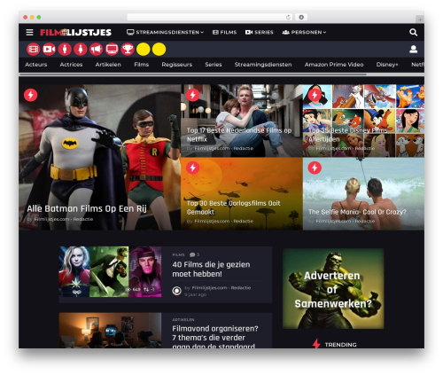 Boombox WP theme - filmlijstjes.com