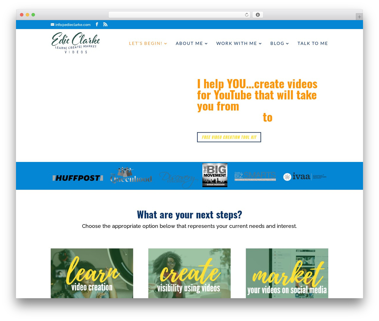 Divi theme WordPress - edieclarke.com
