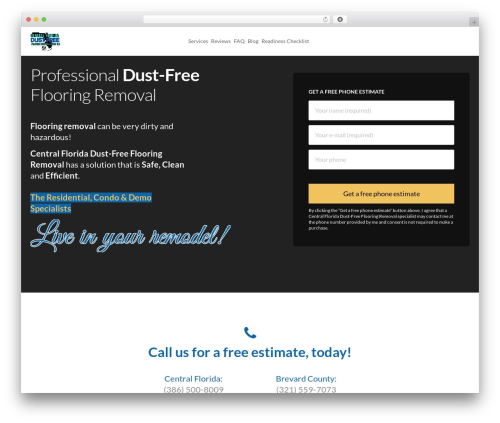 Speed Contact Bar (speed-contact-bar) free WordPress plugin - cfldustfreetileremoval.com