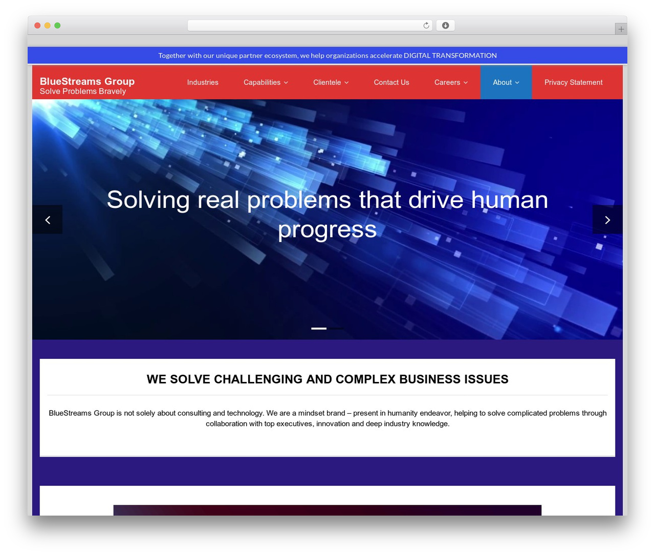 Melos Pro WordPress theme - bluestreamsgroup.com