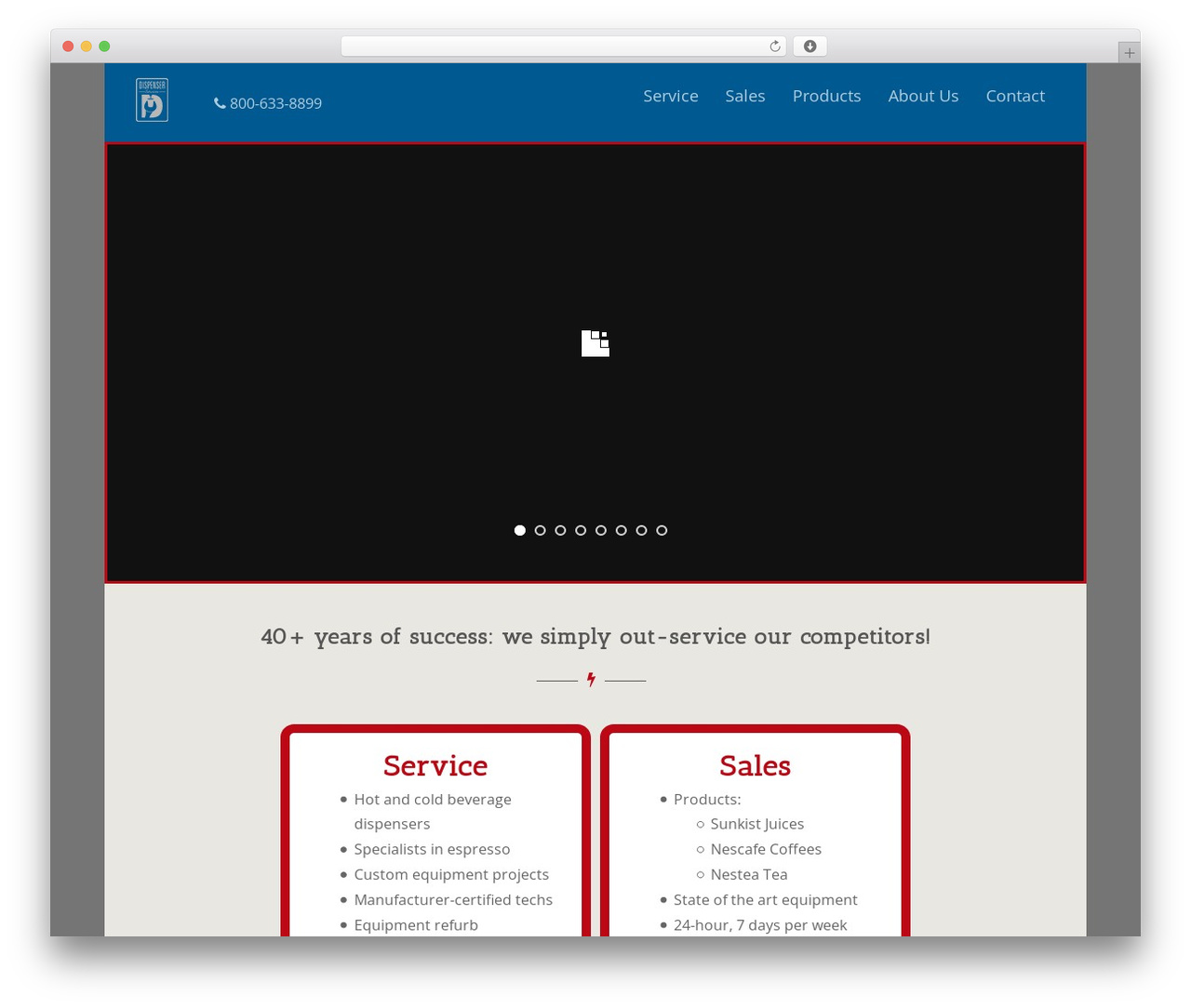 Optimizer PRO WordPress theme - dispenserservices.com