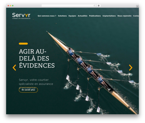 Servyr WordPress page theme - servyr.com