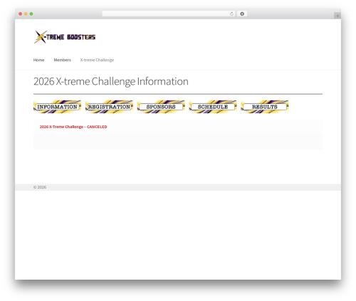 Storefront free WP theme - gymx-treme.com/boosters/xtremechallenge