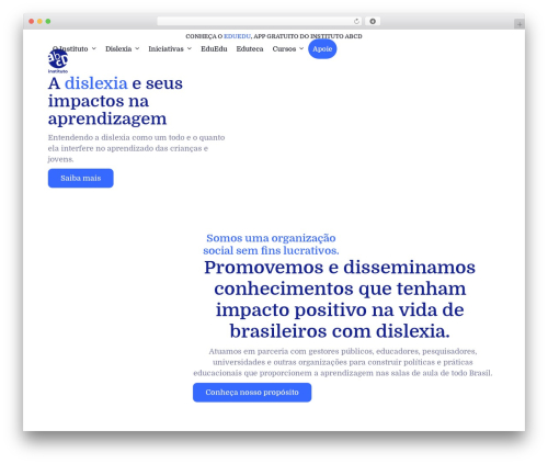 Tema theme WordPress - institutoabcd.org.br