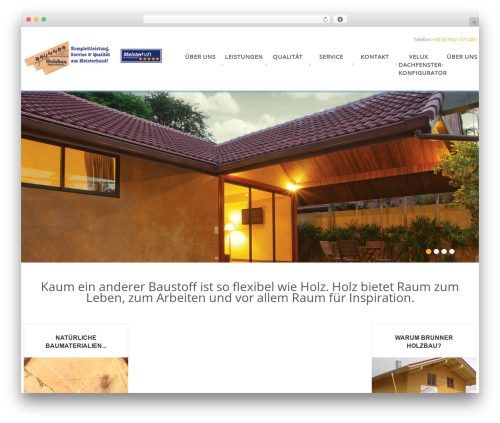 Theme WordPress cherry - brunner-holzbau.com