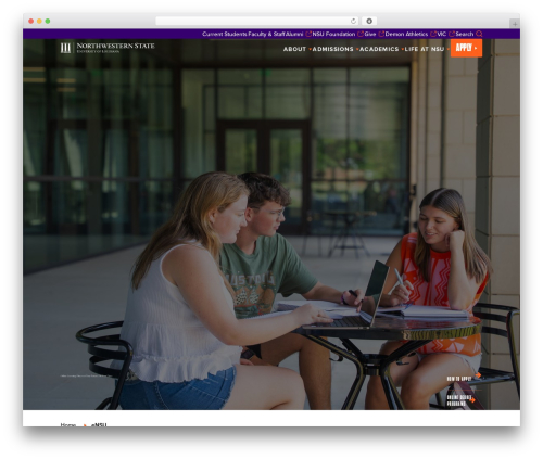 Theme WordPress NSULA Theme - nsula.edu/ensu
