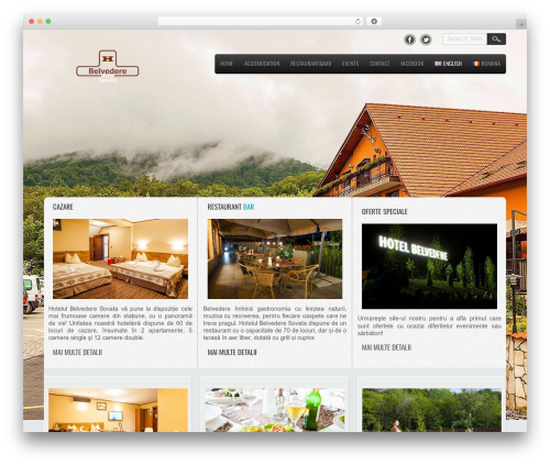 Travel Lite WordPress theme design - belvederehotel.ro