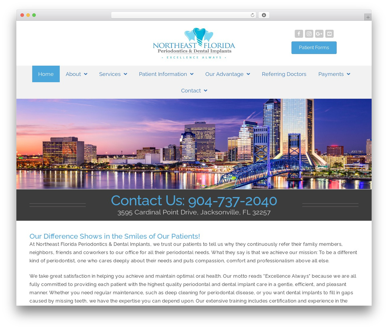 WordPress theme Northeast Florida Periodontics & Dental Implants - dentalimplantsofjacksonville.com