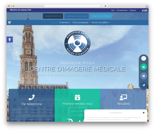 WordPress theme Divi - radiopole-artois.com