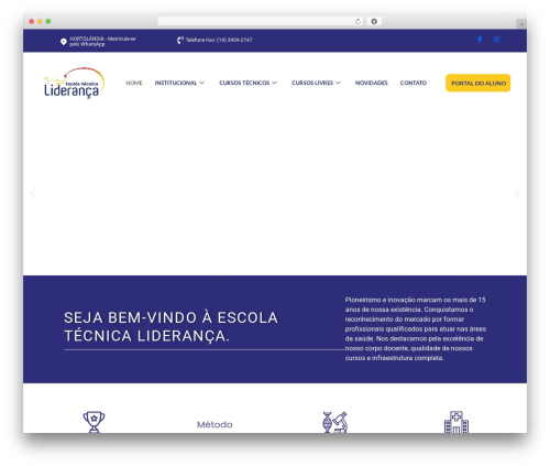 WP Bootstrap Starter free WordPress theme - escolalideranca.com.br