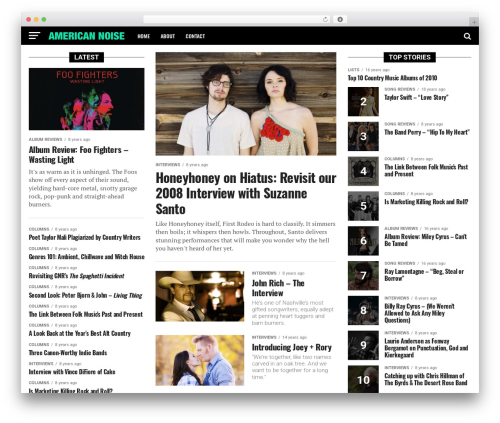Zox News top WordPress theme - americannoise.com