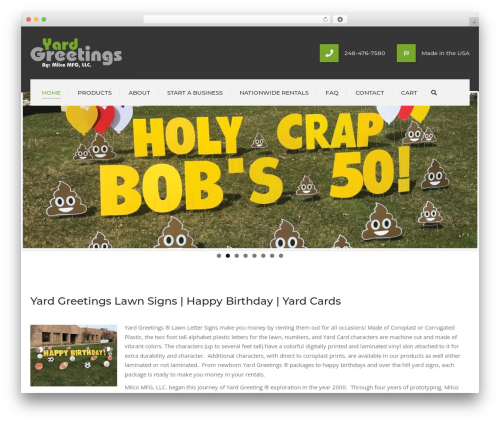 Best WordPress theme Constructo - yardgreetings.com