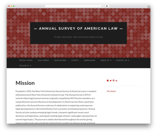 Hemingway Rewritten WordPress theme - annualsurveyofamericanlaw.org Hemingway Rewritten WordPress theme - annualsurveyofamericanlaw.org