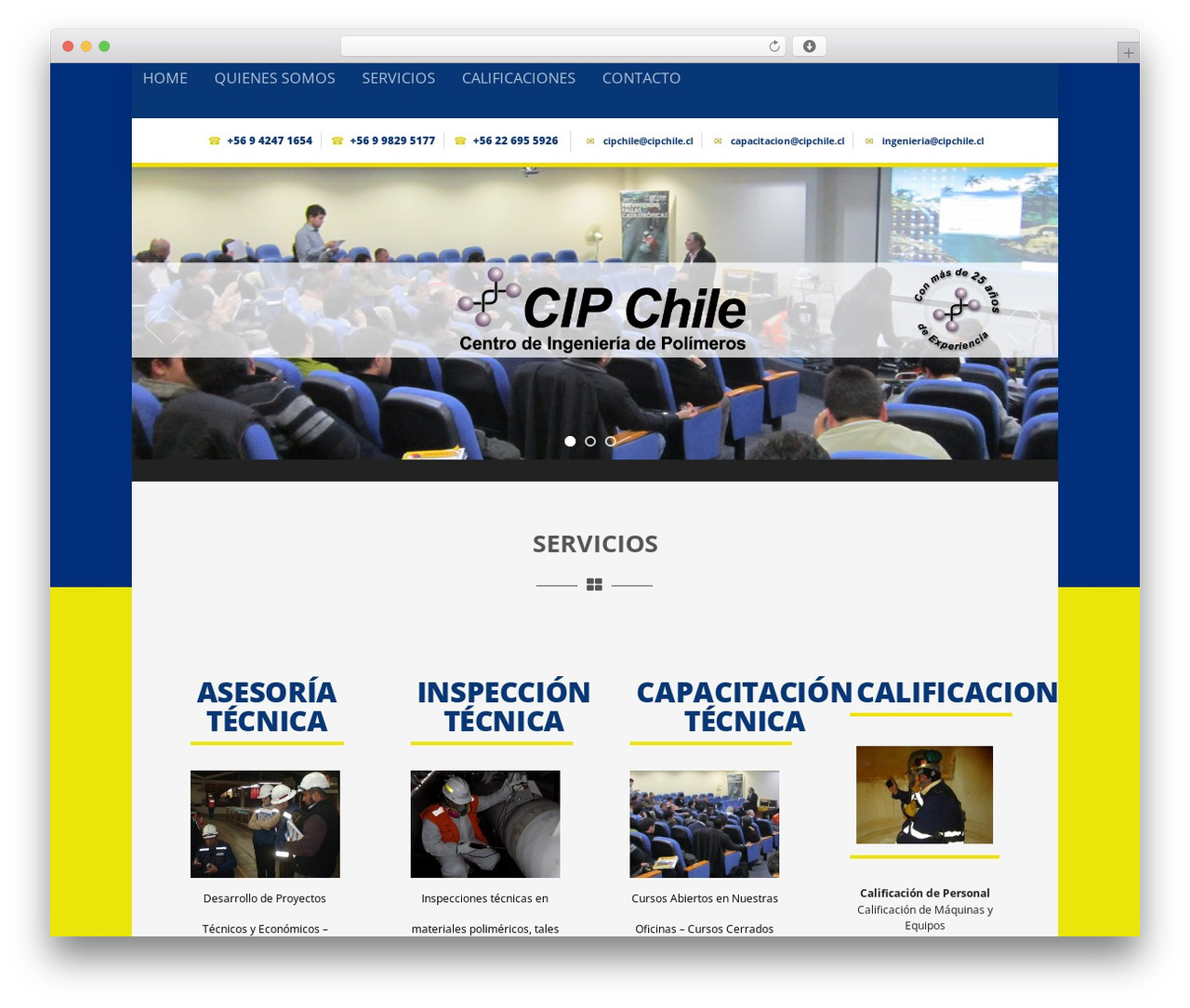 Optimizer PRO WP theme - cipchile.cl