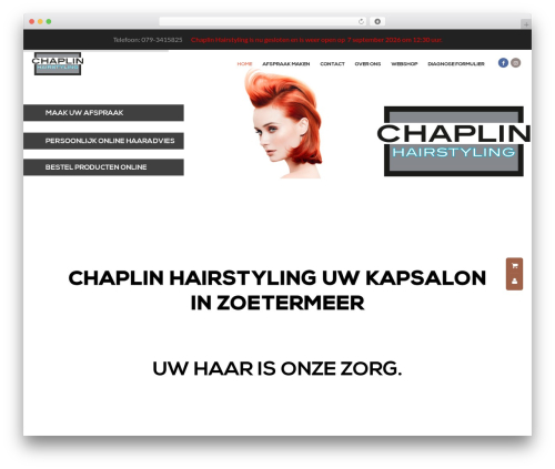 SimpleKey theme WordPress - chaplinhairstyling.nl