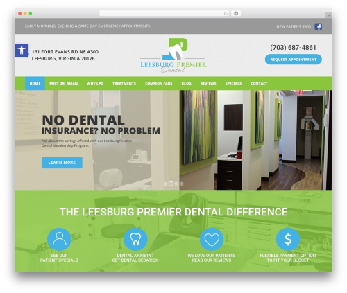 Theme WordPress UnderStrap - leesburgpremierdental.com