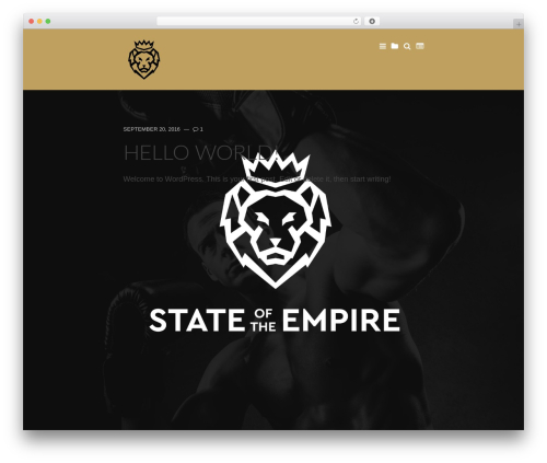 Typable WordPress theme design - stateoftheempire.com