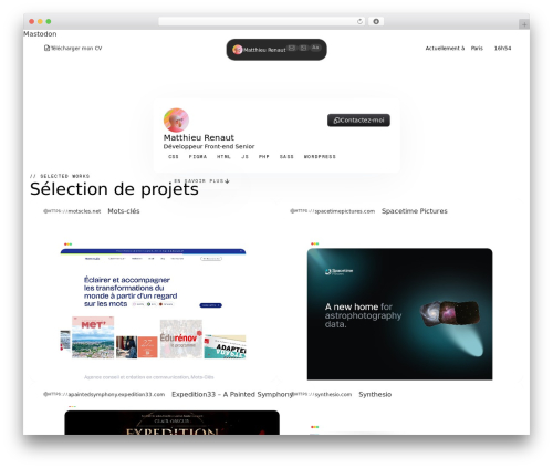 WordPress theme Generic Theme - matthieurenaut.com