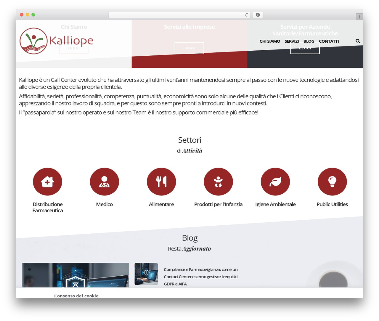 WordPress theme DFD Native Child Theme - kalliope.it