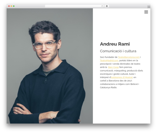 WordPress theme Genesis - andreurami.com