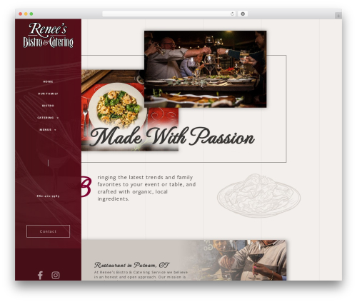 WordPress theme Skelementor - reneesbistroandcatering.com