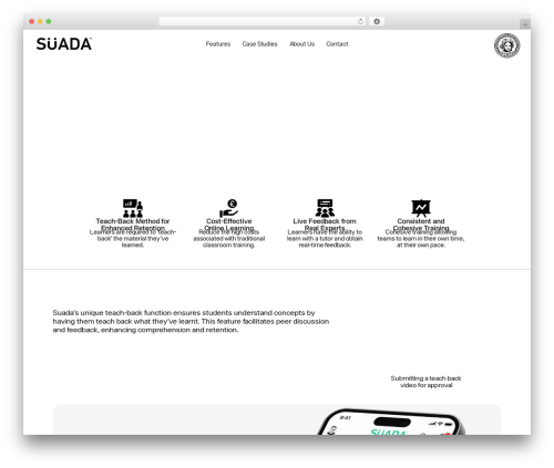 Client Design premium WordPress theme - suada.com