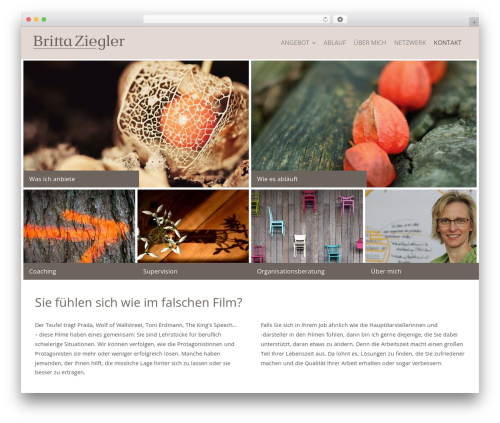 Create WordPress theme - britta-ziegler.com