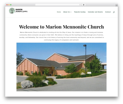 Divi WordPress theme - marionmennonite.org