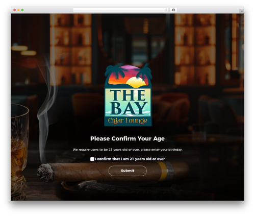 Age checker WordPress plugin - thebaycigarlounge.com