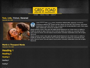 GregFoad_WP theme WordPress by WG