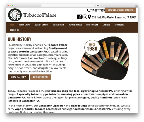 Theme WordPress TP - tobaccopalace.net