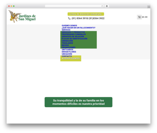 WordPress theme Bioxnet Theme - jardinesdesanmiguel.com