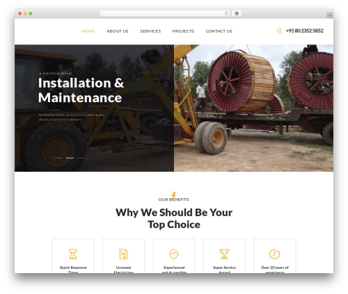 WordPress theme ElectroServ - okaselectricals.com