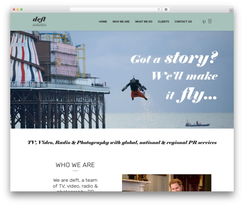 WordPress theme Sparks - deft-productions.com