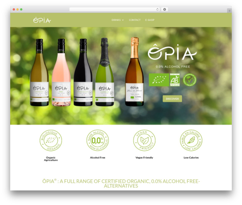 WP theme Divi - opia-organic.com