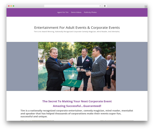 Divi theme WordPress - agentfortim.com