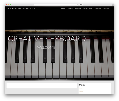 Juniper WordPress theme - wichitacreativekeyboard.com