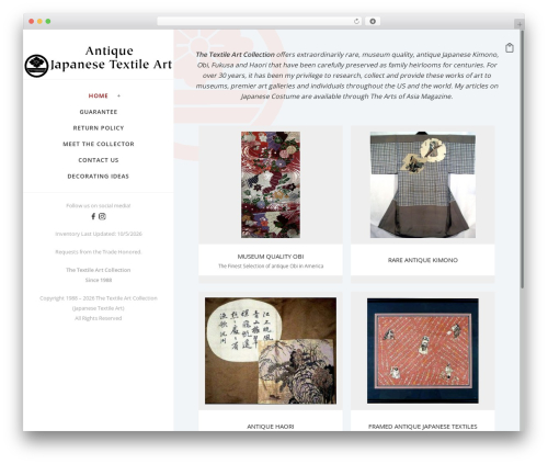 Oshin WordPress theme - japanesetextileart.com
