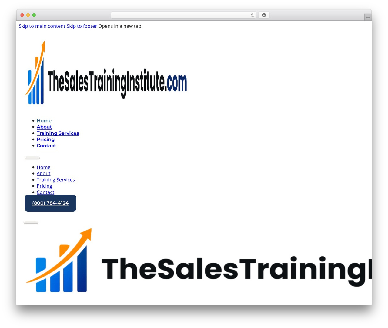 WordPress theme Bricks - thesalestraininginstitute.com