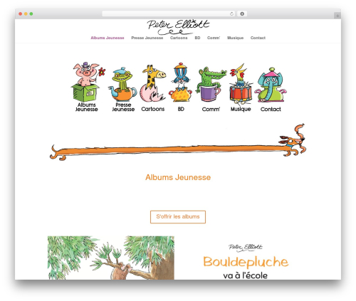 WordPress theme Divi - peterelliott.be