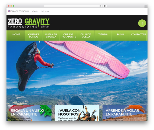 cherry WordPress theme - zero-gravity.es