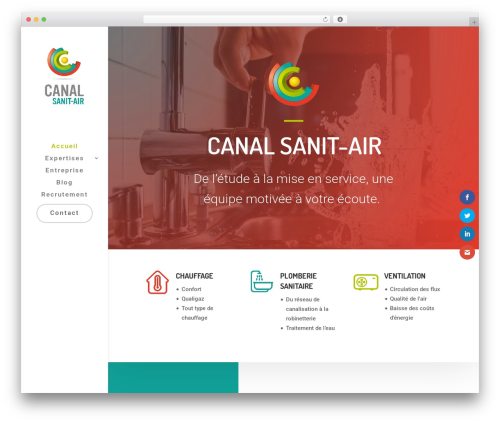 Divi WordPress theme design - canal-sanit-air.fr