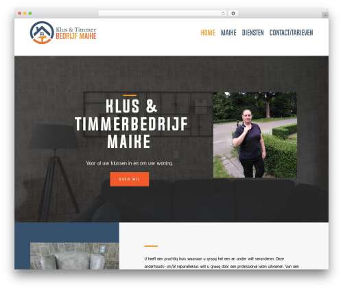 Divi WordPress theme - klusbedrijfmaike.nl