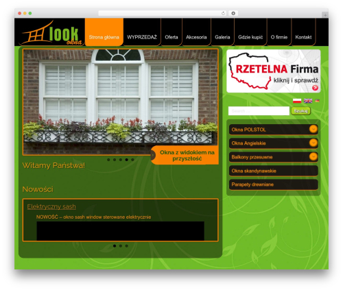 Flat Bootstrap theme WordPress - look-okna.pl