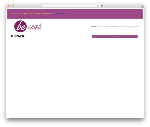 fuel WordPress theme - besocialproductions.com